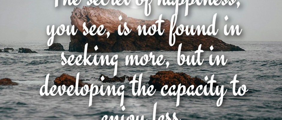 The Secret of Happiness Finding Joy in Simplicity